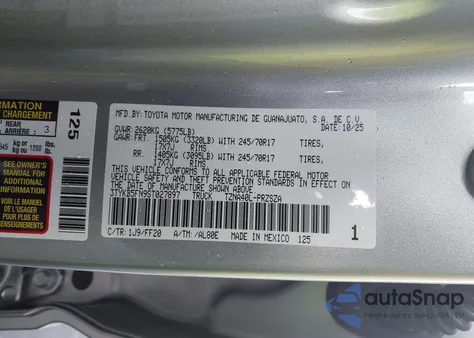 2025 Toyota Tacoma Sr5 из США, поврежденный, VIN 3TYKB5FN9ST027897